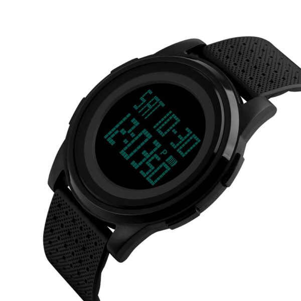 SKMEI 1206 Ultra Slim Sporty Digital Watch For Men - Black