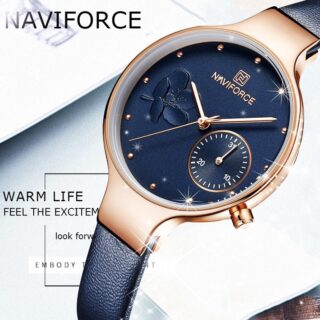 NAVIFORCE Nf5001 Luxury Ladies Watch For Women - Blue
