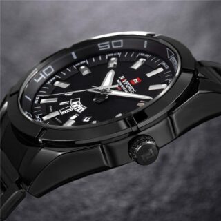 NAVIFORCE Nf9038 Date/Day Function Stainless Steel Watch - Black