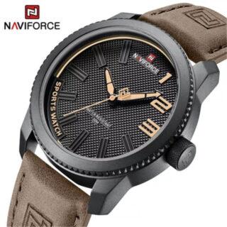 NaviForce NF9202 Creative Design Fashion Analog Wrist Watch For Men - Brown