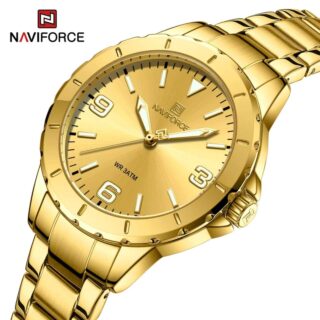 NaviForce NF5022 Casual Elegant Quartz Watch For Women - Golden