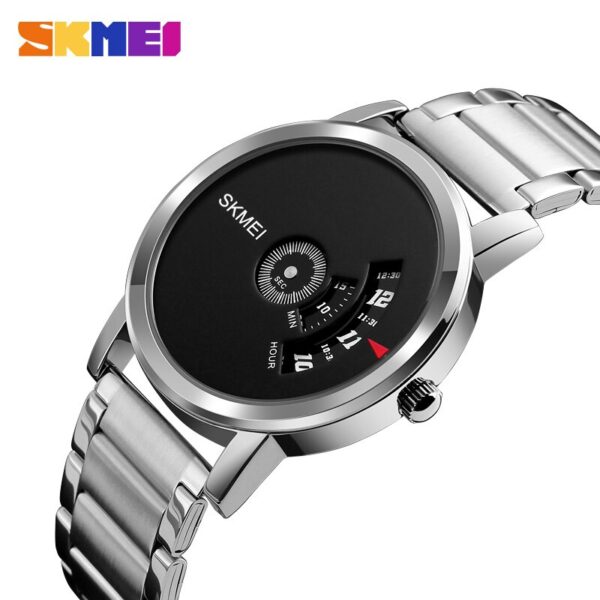 SKMEI 1260 Luxury Business Stainless Steel Watch - Black/Silver