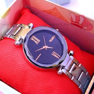 ROSRA Moonshine Analog Quartz Fashion Roman Numeral Scale Watch For Women