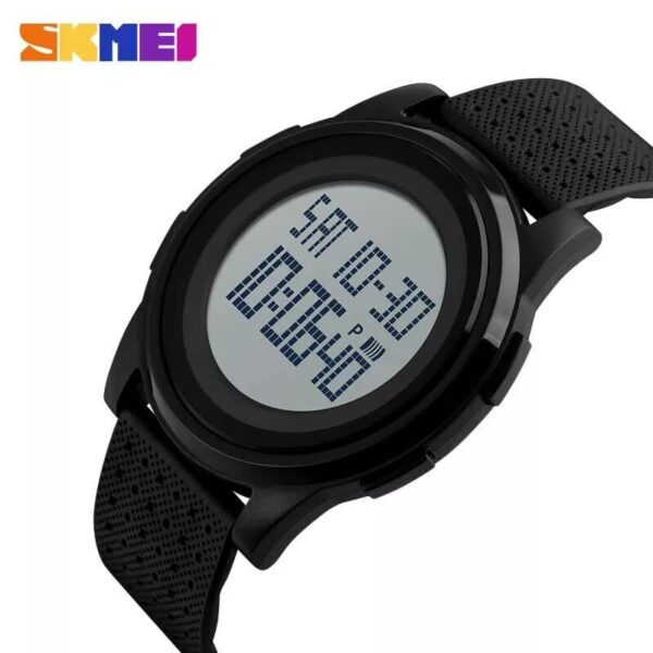 SKMEI 1206 Ultra Slim Sporty Digital Watch For Women - White/Black