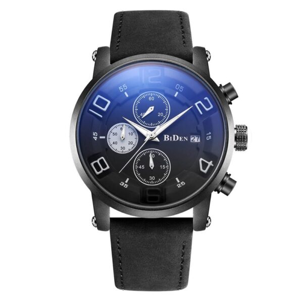 BIDEN Bn59 Business Chronograph Quartz Watch For Men - Black