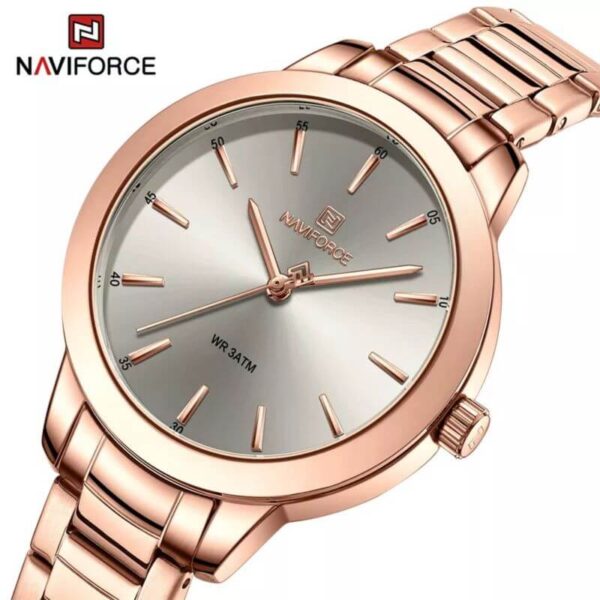 NaviForce NF5025 Simplicity Casual Quartz Watch For Women - RoseGold