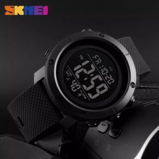 SKMEI 1426 Men's Waterproof LED Digital Movement Sport Fashion Watch - Black