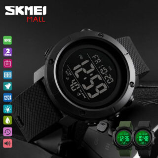 SKMEI 1426 Men's Waterproof LED Digital Movement Sport Fashion Watch - Black