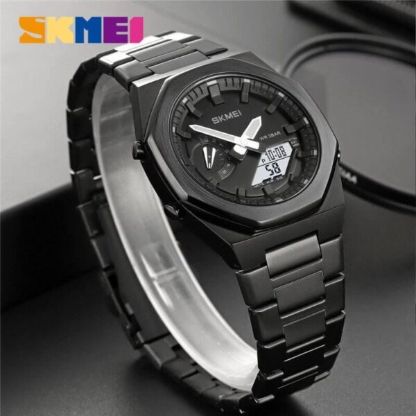 SKMEI 1816 Dual Display Multifunction Luminous Watch for men - Black