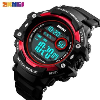 SKMEI 1325 Outdoor Chronograph Multifunction Waterproof Sport Digital Wristwatch For Men - Black/Red