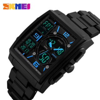 SKMEI 1274 Fashion Digital Analog Multifunction Watch For Men - Black/Blue