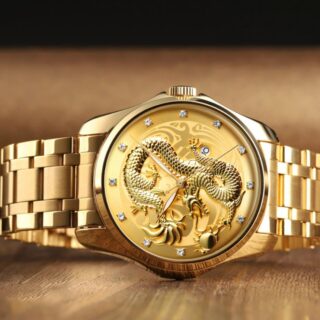 SKMEI 9193 Dragon Quartz Luxury Stainless Steel Alloy Business Waterproof Wristwatches For Men